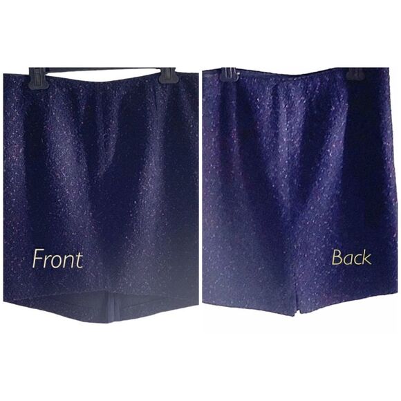 ELIE TAHARI Wool Mix Confetti Asymmetrical Skirt NWOT 12 - Picture 3 of 10